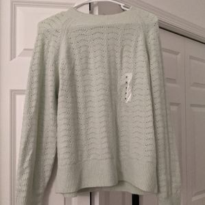 Uniqlo Light Souffle Yarn Pointelle Sweater